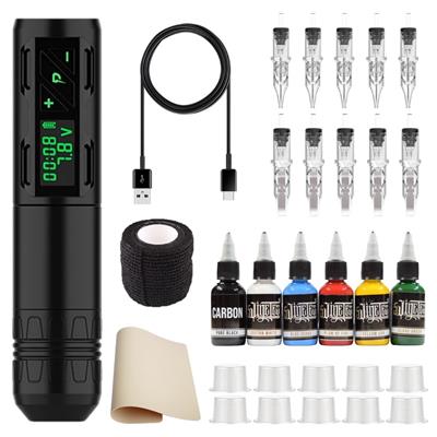 Kit Tattoo Pen Inalámbrica #240802 - Máquina P2S + Accesorios