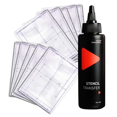 Kit Tattoo Transfer Stencil Inkplay 110ml + 10 Pap